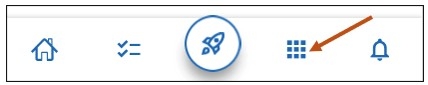 Screenshot of Applications Icon. Once selected, you will be able to access all your Navigate Student mobile app icons such as the Resources and People icons. 