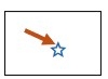 Screenshot of the star icon. Students can favorite a document by selecting the star icon while viewing the document.