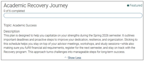 Screenshot of Journey description.
