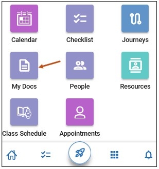 Screenshot of mobile My Docs icon.