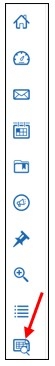 Screenshot of your Navigation tool bar. Select the Reporting icon to view Reports.