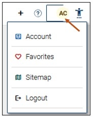 Screenshot of your menu options in the upper right-hand corner.