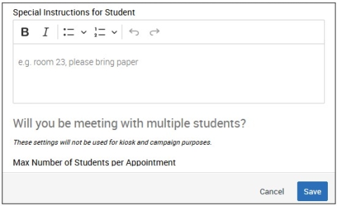 Screenshot of your My Availability screen. This is where you create your Availability by completing all the necessary fields.